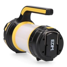 Edm Linterna de Mano Ultraligera LED Recargable 4W con Función Power Bank, 2 Modos de Iluminación y 6000K