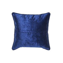 DKD Home Decor Cojín Neoclásico Azul Dorado Terciopelo Poliéster 10 x 45 x 45 cm
