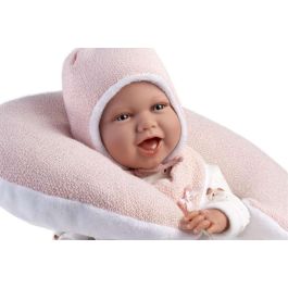 Muñeca mimi sonrisas con vestido ositos luna rosa 42cm cuerpo tela