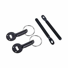 OCC Motorsport OCCRC003 - Kit Cierre Capot Competición Muelles Negro Acero Inoxidable. Máxima Resistencia para Rally y Pilotos.