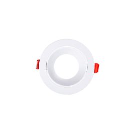 Downlight Empotrable Circular GU10/GU5.3 para Bombillas LED - Blanco - Sin Bombilla ni Portalámparas - Iluminación Hogar/Oficina