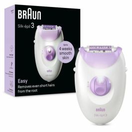 Braun Silk-épil 3-000 Depiladora eléctrica con cable 2 velocidades Morado