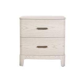 Mesita de Noche Home ESPRIT Gris claro 53 x 42 x 56,2 cm