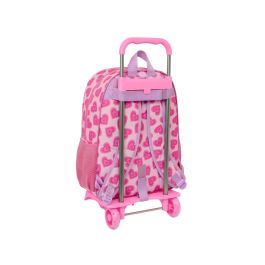 Mochila Escolar con Ruedas Barbie Love Rosa 33 x 42 x 14 cm