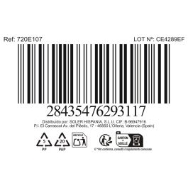 La Mediterranea Bandeja Redonda Scratch Blue 20 cm x 2.3 cm (18 Unidades)