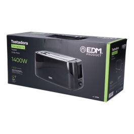 Edm Tostadora Doble Ranura Larga Black Design 1400 W Negro