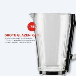 Batidora de Vaso Bourgini 213002 1400 W 1,75 L