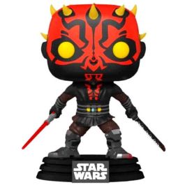FUNKO POP Star Wars: Darth Maul with Saber Figura Vinilo 9cm Exclusive