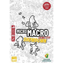 SD GAMES MicroMacro Showdown: Juego de mesa independiente de misterio y deducción en español | +10 años, 1-4 jugadores