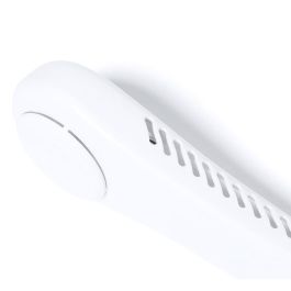 Basics Ventilador de cuello recargable USB, 3 velocidades, portátil, blanco