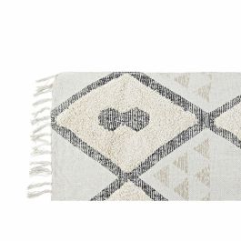 DKD Home Decor Alfombra Moderna con Diseño Geométrico de Rombos Color Beige 230 x 160 cm, Mezcla de Algodón y Poliéster, 1500 gsm DKD Home Decor Alfombra Moderna con Diseño Geométrico de Rombos Color Beige 230 x 160 cm, Mezcla de Algodón y Poliéster, 1500 gsm