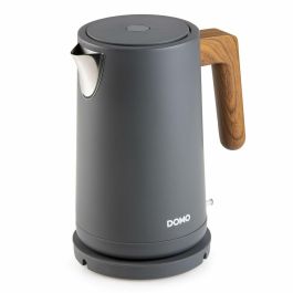 Domo DOM1741676428017 Hervidor eléctrico 2200 W 1.7 L Base giratoria Negro/Madera