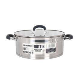 Cacerola de Acero Inoxidable 28 cm 6.7L Quttin (2 Unidades) Cacerola de Acero Inoxidable 28 cm 6.7L Quttin (2 Unidades)