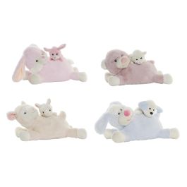 DKD Home Decor Peluche Infantil Animales Poliéster Colores Surtidos 22x20x33 cm Pack 8 Unidades