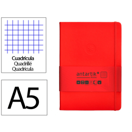 Antartik Cuaderno A5 Tapa Dura Hojas Cuadriculadas Rojo 100 Hojas 80gr FSC Precio: 5.94999955. SKU: B1GTLEVEAD
