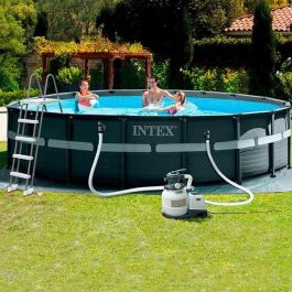 Piscina desmontable redonda iscina ultra xtr con depuradora de arena,escalera,cobertor y tapiz (capacidad 26330 litros) 549x132 cm Piscina desmontable redonda iscina ultra xtr con depuradora de arena,escalera,cobertor y tapiz (capacidad 26330 litros) 549x132 cm