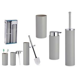 Set Baño 3 Pzs Gris Berilo 16X8CM (8 Unidades) Precio: 95.5000002. SKU: B19M2P2XD5