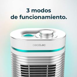 Cecotec 08273 Calefactor Cerámico Eléctrico Interior 1500W Blanco 3 Modos Oscilante Silencioso para Estancias hasta 15m²