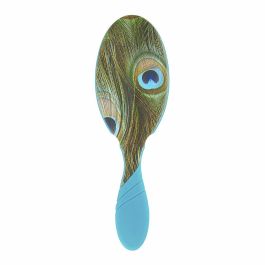 The Wet Brush PROFESSIONAL PRO detangler free sixty - Cepillo Desenredante Cerdas Ultrasuaves, Pelo Húmedo/Seco, Estampado Peacock, 1 unidad