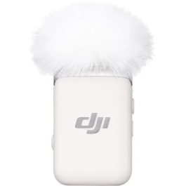 DJI Mic 2 Transmisor Inalámbrico, Blanco Perla, Audio HD, Grabación de 32 Bits