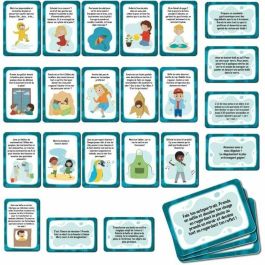 Lisciani Giochi LIS8008324110070 Juego de cartas "Mantenerse ocupado cuando llueve" - Juego educativo Habilidades para la vida, Tarjetas ilustradas