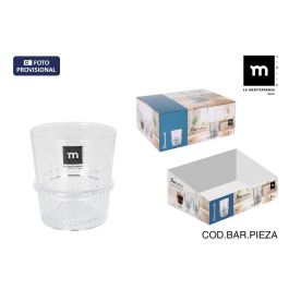 La Mediterranea Vaso 320 ml Colección Tirso Diamonds, 8.5x9.45 cm (48 Unidades)