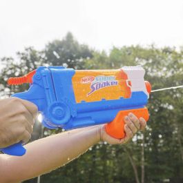 Nerf Super Soaker SOA Flip Fill Pistola de Agua, 4 Estilos de Rociado, Lanzador Juguete 21,5x45 cm Niños +6 Años