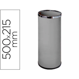 Sie Paraguero Metalico 301 Gris Aros Cromado 50x21.5 Cm