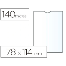 Esselte Funda Portadocumentos Plástico Transparente Cristal 140 micras Tamaño 78x114 mm Precio: 17.5000001. SKU: B1B5FLE9AT