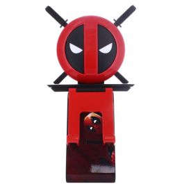 Cable Guy Ikon Soporte Deadpool Marvel 20cm para mandos PS5/Xbox y teléfonos con carga USB y luz LED