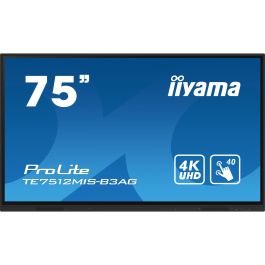 iiyama TE7512MIS-B3AG Pantalla 75" 4K UHD IPS Táctil Digital Signage 24/7