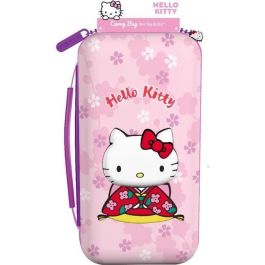 KONIX 3328170304375 Estuche Protector y de Transporte Hello Kitty para Nintendo Switch 2, Guarda Accesorios, Estampado 3D, Rosa