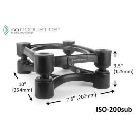 IsoAcoust ISO-200Sub Soporte de Aislamiento Acústico para Subwoofers (1 Unidad)