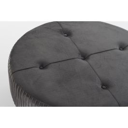 DKD Home Decor Reposapiés Scandi Cuadrado de Terciopelo y Madera Gris Oscuro 80x80x38 cm Desmontable DKD Home Decor Reposapiés Scandi Cuadrado de Terciopelo y Madera Gris Oscuro 80x80x38 cm Desmontable