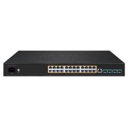 Planet Switch AV Gestionable 450W PoE, Puertos Traseros para Rack AV, Interfaz Web, Plantillas Dante NDI Pro AV