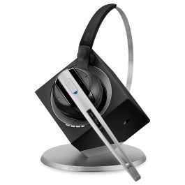EPOS Impact DW Office ML Auriculares Inalámbricos para Oficina/Centro de Llamadas, Monoaural, Negro/Plata, Cancelación de Ruido