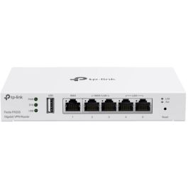 TP-Link FR205 WL-Router VPN Gigabit Ethernet WAN LAN 5 Puertos USB 2.0 Blanco para Redes de Oficina Pequeña
