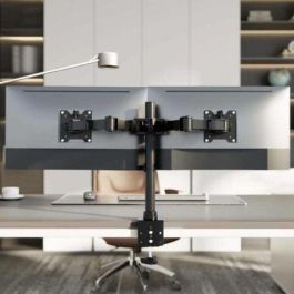AISENS - SOPORTE DE MESA ECO GIRATORIO E INCLINABLE PARA MONITOR/TV 20KG (3 PIVOTES, 2 BRAZOS) DE 17-35, NEGRO AISENS - SOPORTE DE MESA ECO GIRATORIO E INCLINABLE PARA MONITOR/TV 20KG (3 PIVOTES, 2 BRAZOS) DE 17-35, NEGRO