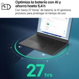 LG 15Z80T-G.AU75B Portátil Gram 15.6" FHD Ryzen AI 7-350/16GB RAM/512GB SSD/Windows 11, IA Copilot+ PC, Ligero