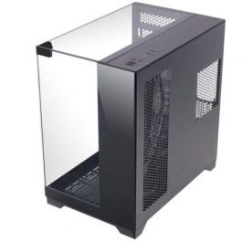 Mars Gaming MC-VISION Caja Gaming Minitorre Cristal Templado Panorámico, Doble Cámara, Soporte RL 360mm y Placas Conector Inverso