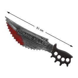 Cuchillo Curvo Zombie Killer 51 cm con Empuñadura de Nudillos para Disfraces de Terror Precio: 1.5900005. SKU: B14HBKRS52