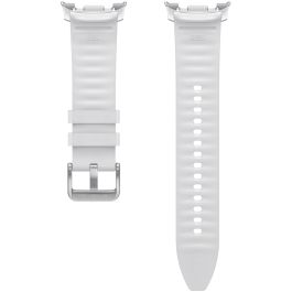 Samsung ET-SLL50LWEGEU Correa Híbrida de Piel Blanca para Galaxy Watch8 y Watch8 Classic, Talla S/M & M/L