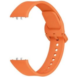 Samsung Correa Deportiva para Galaxy Fit3, Banda Fluoroelastómero Naranja, para Smartwatch, Unisex
