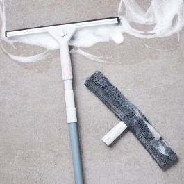 Day Limpiacristales Telescópico Extensible hasta 1.5m con Escobilla Microfibra y Recambio