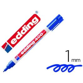 Rotulador Edding Marcador Permanente 400 Azul Punta Redonda 1 mm Recargable 10 unidades Precio: 19.49999942. SKU: S8421296