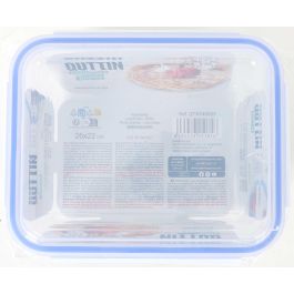 Fiambrera Rectangular Hermética Quttin 26x22 cm 3.5L (3 Unidades)