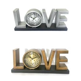 Reloj Sobremesa Loft DKD Home Decor Dorado Plateado 8 x 15 x 39 cm (2 Unidades) Precio: 51.89000058. SKU: S3037768