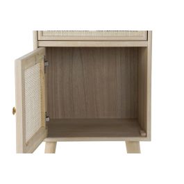 Mesita De Noche Scandi DKD Home Decor Natural Dorado 37 x 70 x 42.2 cm