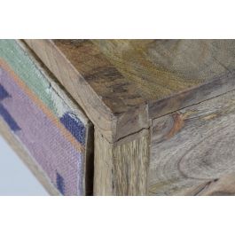 DKD Home Decor Mesa Centro Colonial 70x46x110 cm Mango Metal Marron Negro