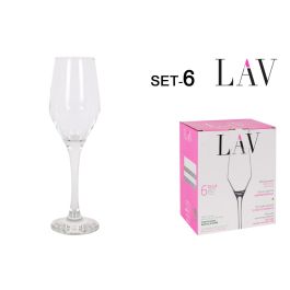 Lav Set 6 Copas Champagne 230 cc Colección Ella Ø5x7x23cm (4 Cajas) Precio: 37.50000056. SKU: B1H9AY76EF